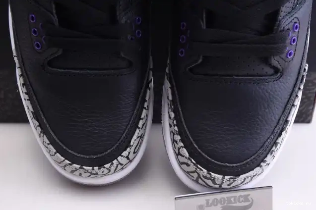 Rep TB Jordan CT8532-050 3 Air Purple Retro Black Court 0612